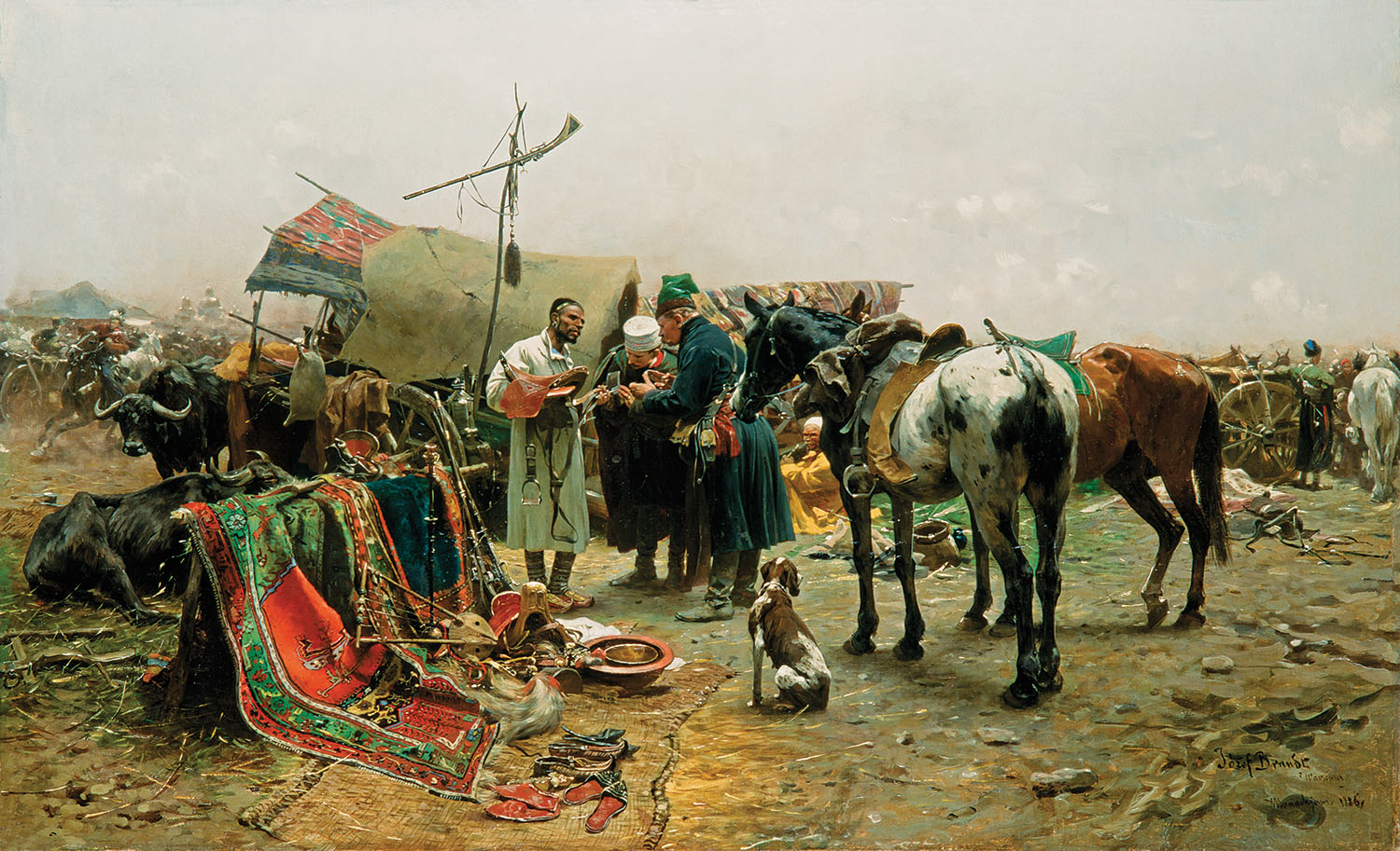 Józef Brandt, Jarmark w Bałcie na Podolu, 1886 r.