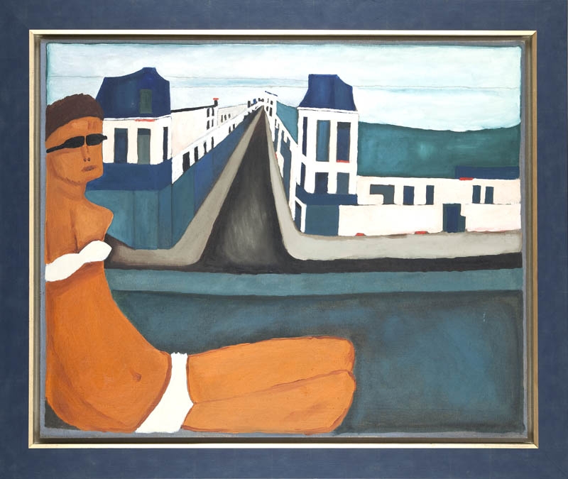 Jerzy Nowosielski, Kobieta na tle miasta, 1971 r.