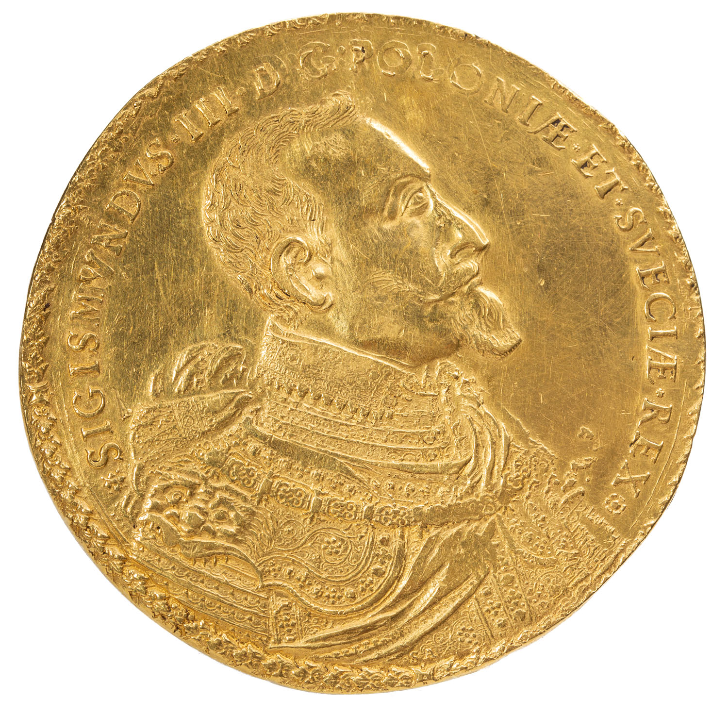 Zygmunt III Waza, 50-dukatów koronnych 1621 Mennica Bydgoszcz, Samuel Ammon