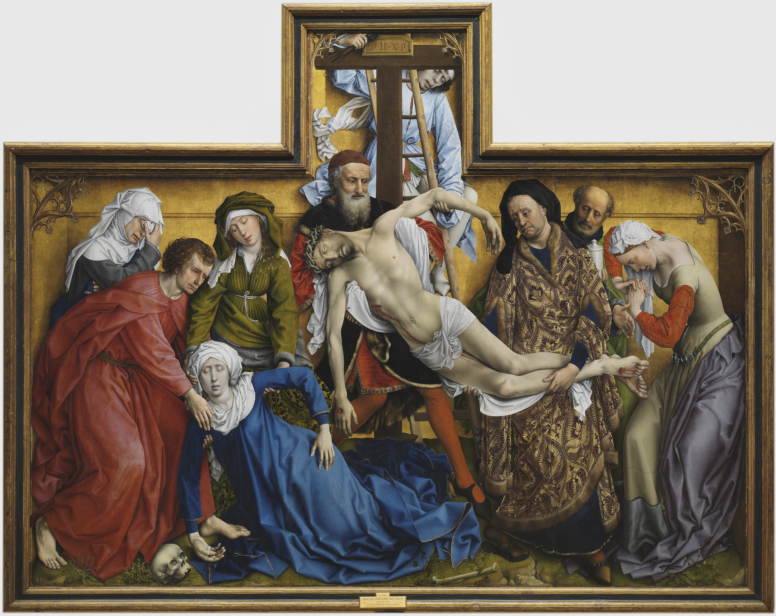 Rogier van der Weyden, Zdjęcie z krzyża, ok. 1435, jedno z arcydzieł Muzeum Narodowego Prado, źródło: WikiCommons