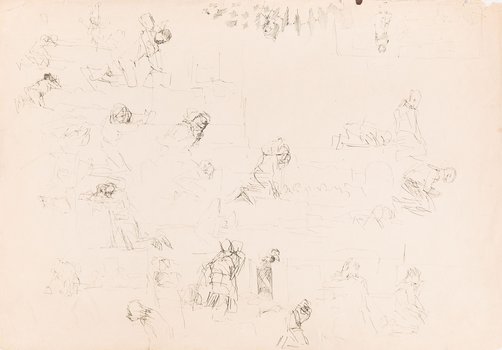 Jacek Malczewski - Studium kompozycyjne do obrazu z cyklu sybirackiego