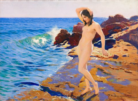 Feliks Michał Wygrzywalski - Akt na Capri