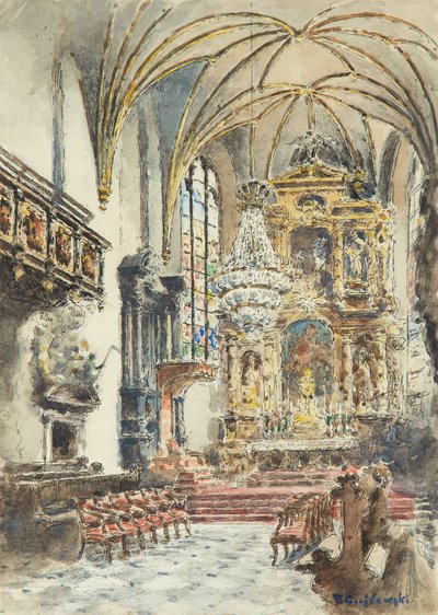 Tadeusz Cieślewski (ojciec) - Wnętrze kościoła