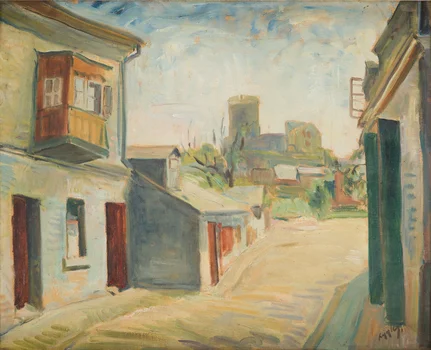 Widok na zamek w Będzinie, Samuel Cygler