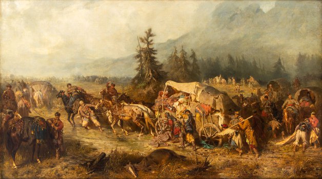 Józef Brandt - "Powrót z wyprawy wiedeńskiej"