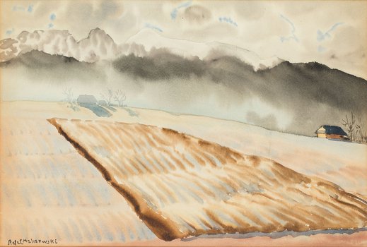 Rafał Malczewski - Widok na Giewont
