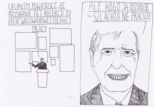 Rafał Skwierowski - "Szlachta nie pracuje", komiks prasowy
