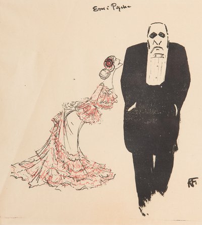 Karol Frycz - Jadwiga Mrozowska i Józef Sosnowski jako Psyche i Blaks w sztuce "Eros i Psyche"