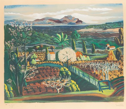 Mojżesz Kisling - Pejzaż z południa Francji