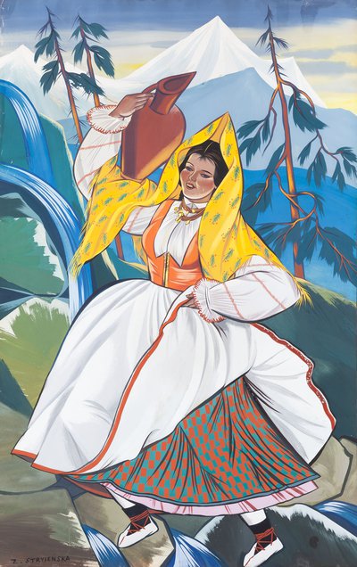 Zofia Stryjeńska - Góralka z dzbanem