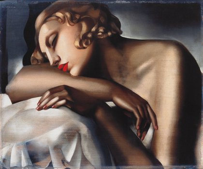 Tamara Łempicka - Śpiąca dziewczyna ('La dormeuse')