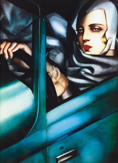 Tamara Łempicka - Autoportret (Tamara w zielonym Bugatti)