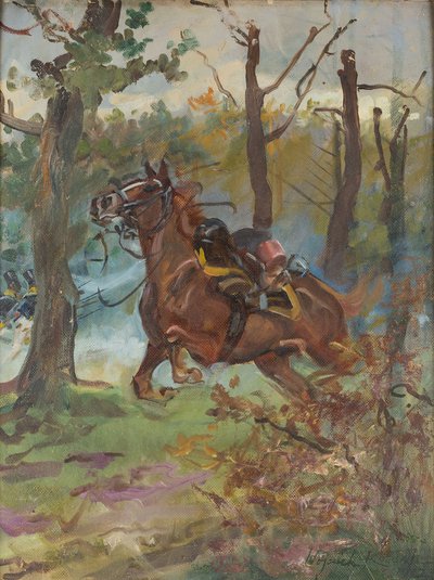 Wojciech Kossak - Spłoszony koń