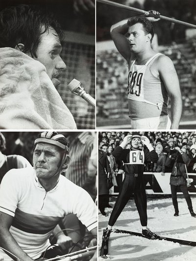 Tadeusz Kowalski - Sportowcy - zestaw 4 fotografii