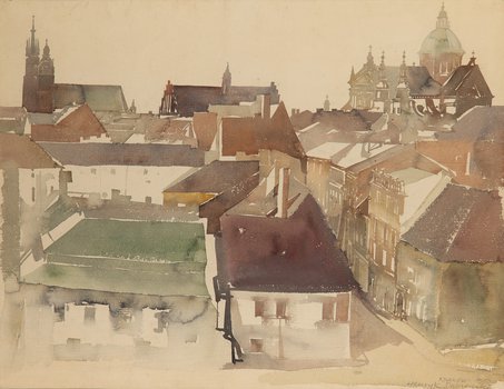 Henryk Dąbrowski - Widok z Wawelu