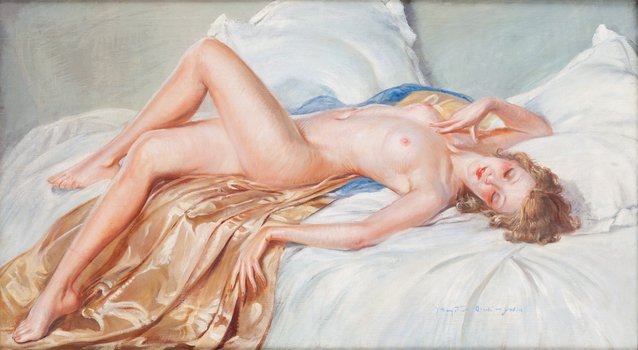 Mieczysław Serwin-Oracki - Akt leżący