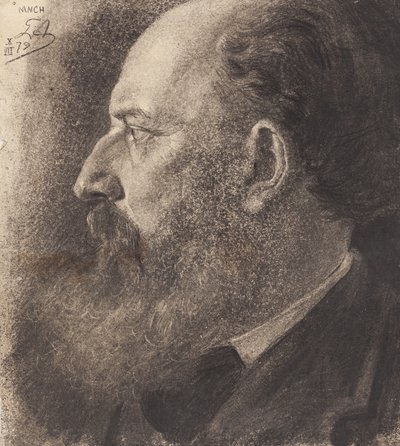 Teodor Axentowicz - Portret mężczyzny z profilu