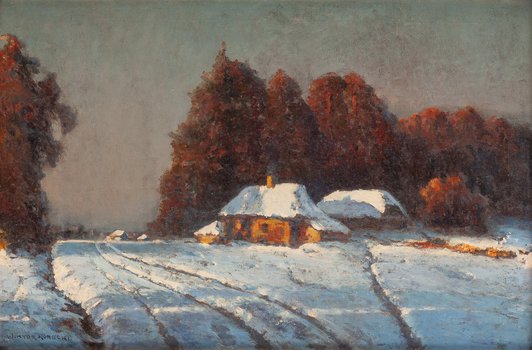 Wiktor Korecki - Krajobraz zimowy