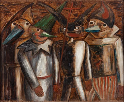 "Półpoście" / "Zapusty" ("La Mi-Carême") , Tadeusz Makowski