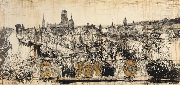 Panorama Gdańska ("Civitas Gedanensis A MCMLXXV"), Henryk Dąbrowski