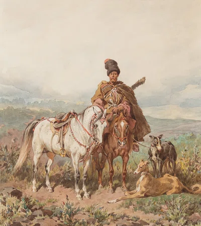 Kozak na koniu, Juliusz Kossak
