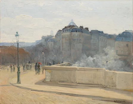 "Widok Paryża", Aleksander Gierymski