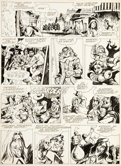 "Kawaler de Lagardere", plansza nr 5, Tadeusz Raczkiewicz