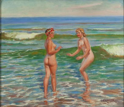 "Pierwsza kąpiel", Stanisław Żurawski