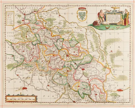 Mapa Śląska (Silesiae Ducatus), Joannes Janssonius van Waesbergen
