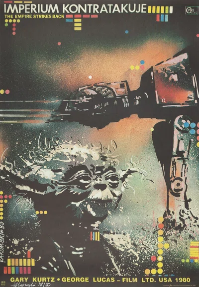 Plakat "Imperium kontratakuje", Mirosław Łakomski