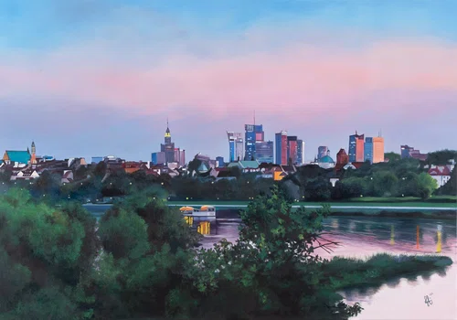 "Niebo nad Warszawą III", Joanna Abra