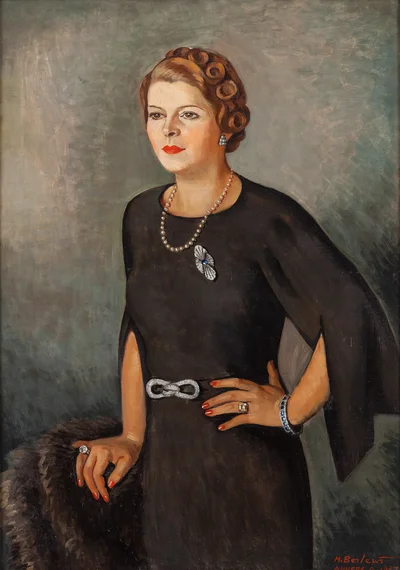 Portret damy w wieczorowej sukni, Henryk Berlewi
