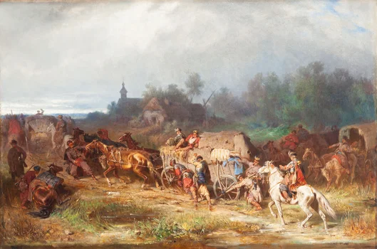 "Przewóz rannych", Józef Brandt