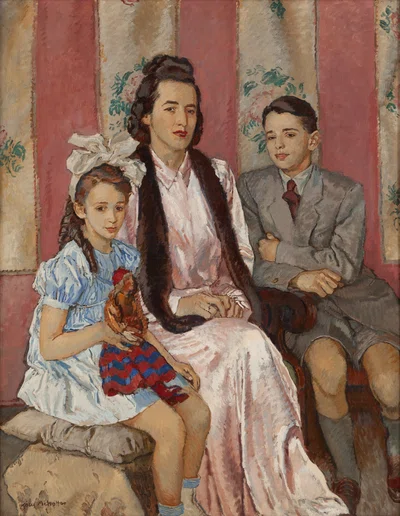 Portret rodziny de la Burdé, Józef Mehoffer
