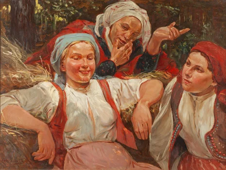 Odpoczynek żniwiarek, Wincenty Wodzinowski