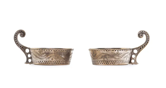 Para solniczek w stylu zakopiańskim, Pierwsza Krajowa Fabryka Wyrobów Platerowanych, Srebrnych I Metalowych M. Jarra
