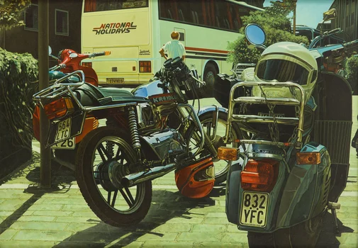 "Bonn - parking motocyklowy - Kreidler", Andrzej Adam Sadowski