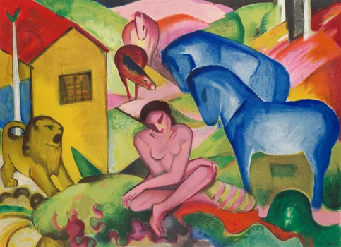 "Le reve" ("Sen") , Franz Marc