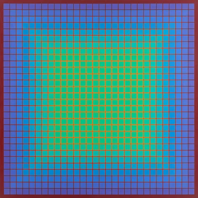 "Conferring Blue", Julian Stańczak