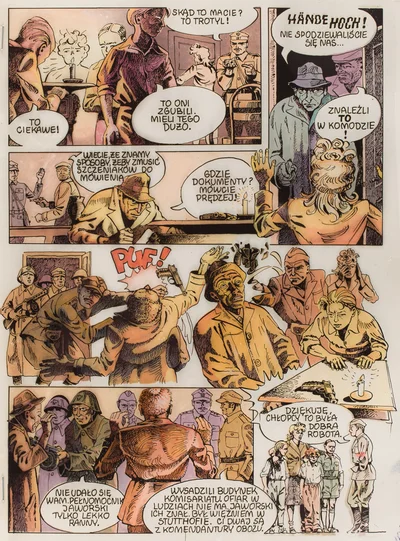 "Lew z brązu", plansza komiksowa nr 7, Marek Szyszko