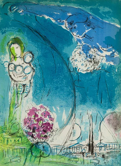 "Place de la Concorde", Marc Chagall