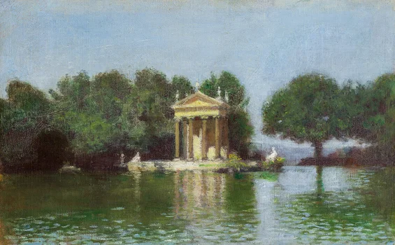 "Willa Borghese w Rzymie", Aleksander Gierymski