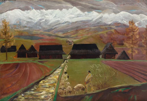 "Pejzaż podgórski", Rafał Malczewski