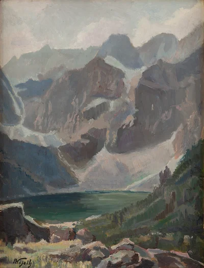 Widok na Morskie Oko, Franciszek Wójcik