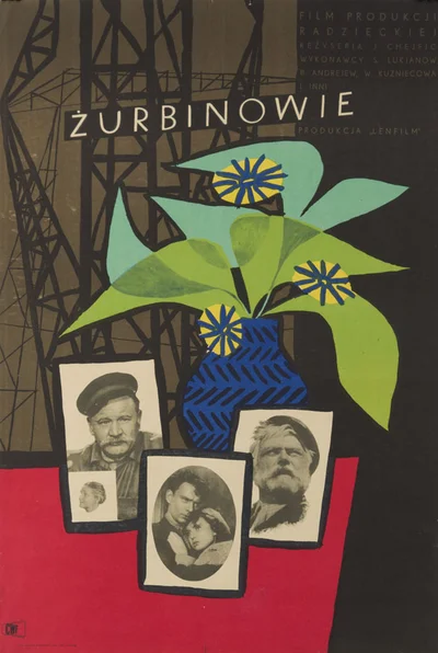 Plakat do filmu "Żurbinowie", reż. Josif Chejfic, Wojciech Zamecznik