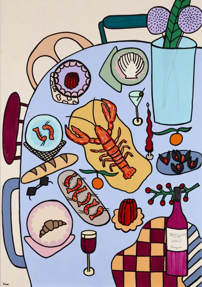 "Seafood Table", Ewa Konstantynowicz-Goss