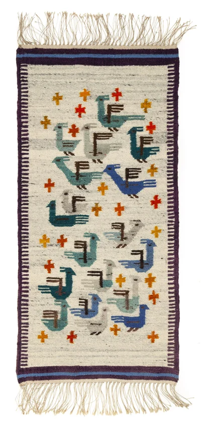 Kilim "Chmurka ptaszków'', Maria Bujakowa