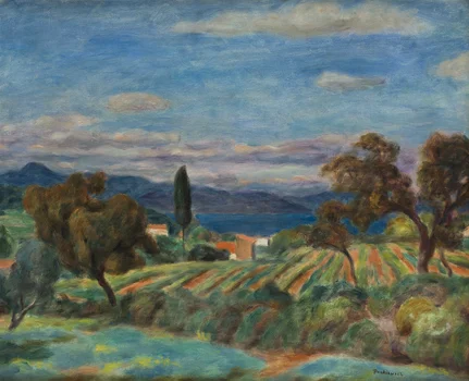 "Saint-Tropez" ("Pejzaż z Saint-Tropez"), Józef Pankiewicz