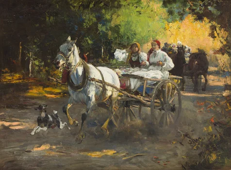 Wesoła jazda, Alfred Wierusz-Kowalski