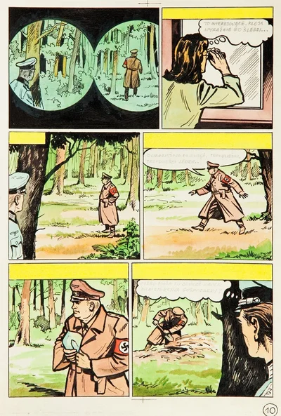 "Kapitan Kloss, cz. XIII - Podwójny nelson", plansza komiksowa nr 10, Mieczysław Wiśniewski